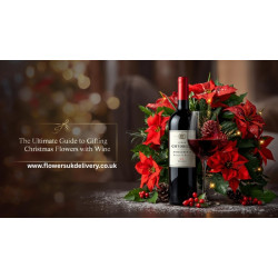 Why Christmas Flowers Paired with Wine Make the Perfect Holiday Gift